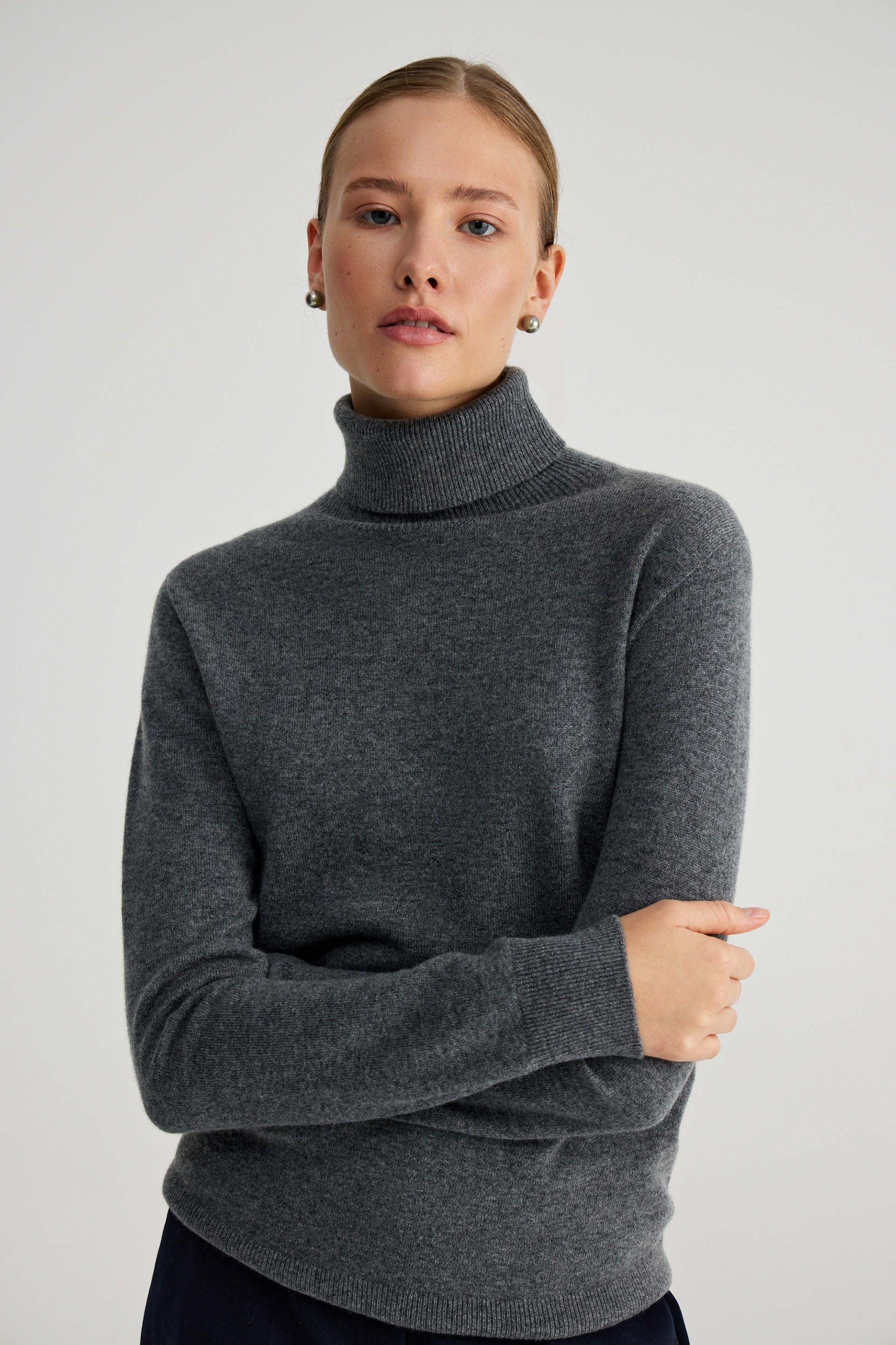 Водолазка Vintage Grey из шерсти и кашемира