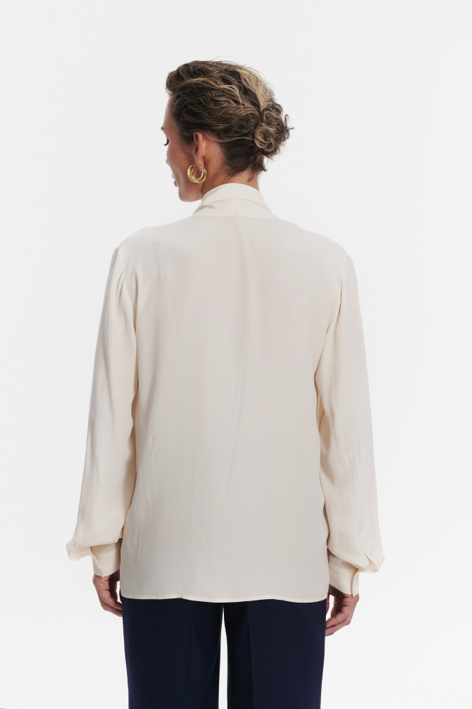 Блуза "Alto" из итальянского шелка Мавелти (Mavelty)