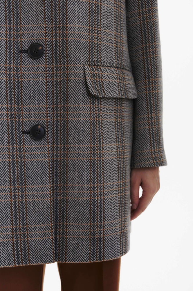 Жакет-пальто "Belluno" из итальянской шерсти Мавелти (Mavelty)