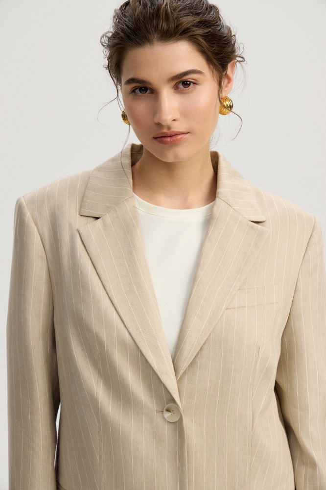 Жакет "Fiesole" изо льна Max Mara Мавелти (Mavelty)