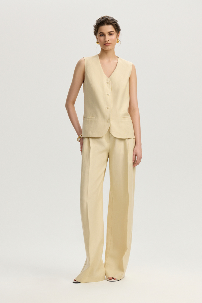 Брюки "Ajerola" изо льна Max Mara Мавелти (Mavelty)