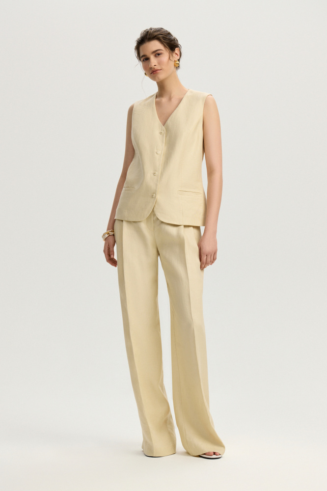 Жилет "Ajerola" изо льна Max Mara Мавелти (Mavelty)