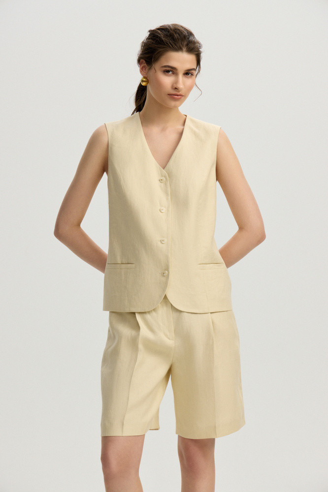 Шорты "Ajerola" изо льна Max Mara Мавелти (Mavelty)
