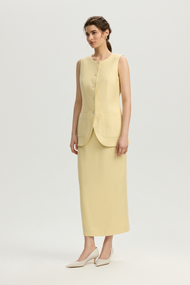 Юбка "Limena" изо льна Max Mara Мавелти (Mavelty)