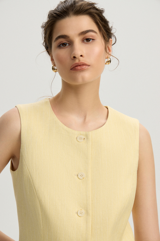 Жилет "Limena" изо льна Max Mara Мавелти (Mavelty)