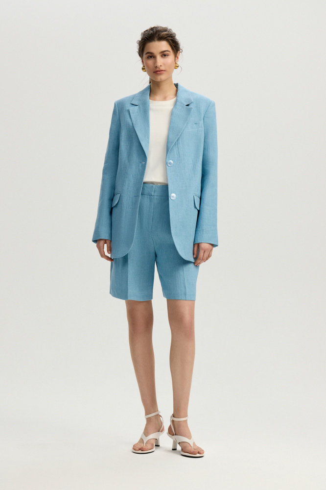 Шорты "Alessano" изо льна Max Mara Мавелти (Mavelty)