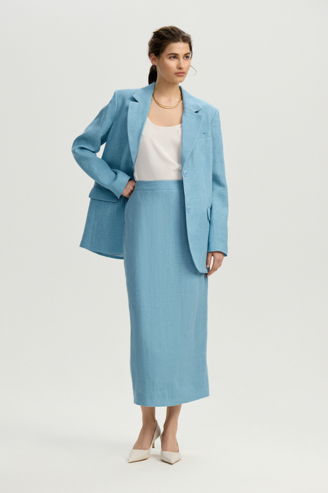 Юбка "Alessano" изо льна Max Mara Мавелти (Mavelty)