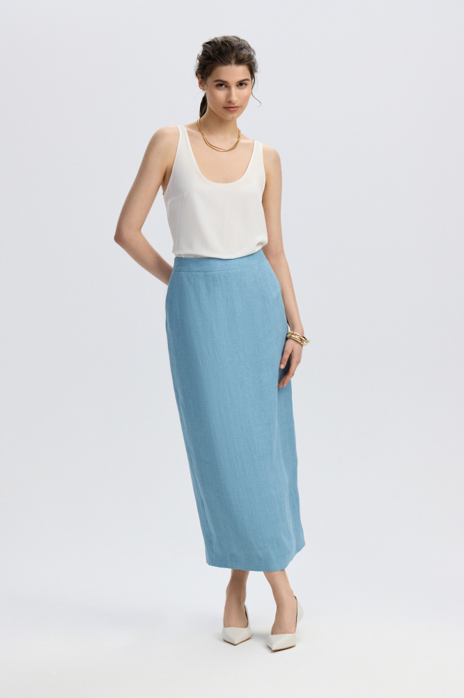 Юбка "Alessano" изо льна Max Mara Мавелти (Mavelty)