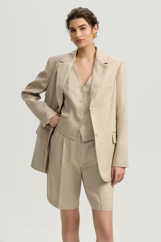 Шорты "Fiesole" изо льна Max Mara Мавелти (Mavelty)