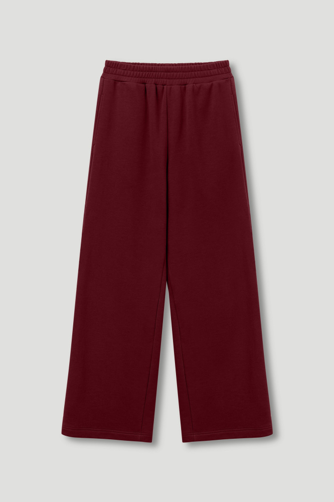 Брюки "Maroon Line" из итальянского хлопка Мавелти (Mavelty)