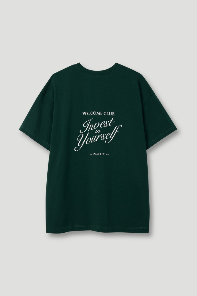 Футболка "Emerald League" с принтом oversized из итальянского хлопка Мавелти (Mavelty)