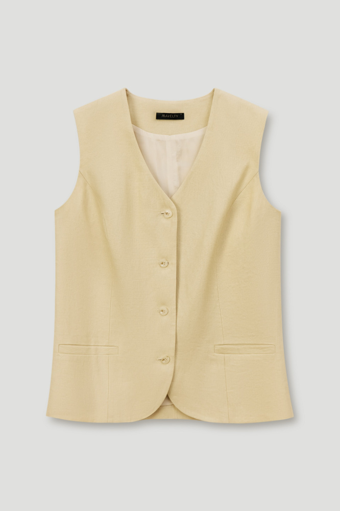 Жилет "Ajerola" изо льна Max Mara Мавелти (Mavelty)