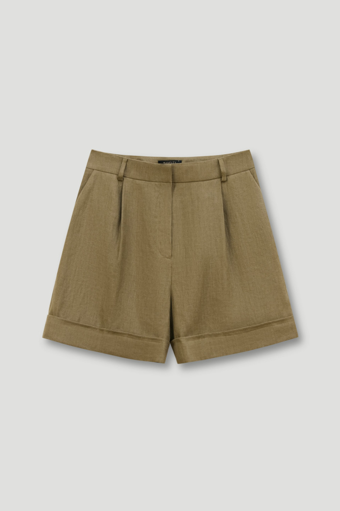 Шорты "Ravenna" из итальянского льна Max Mara Мавелти (Mavelty)