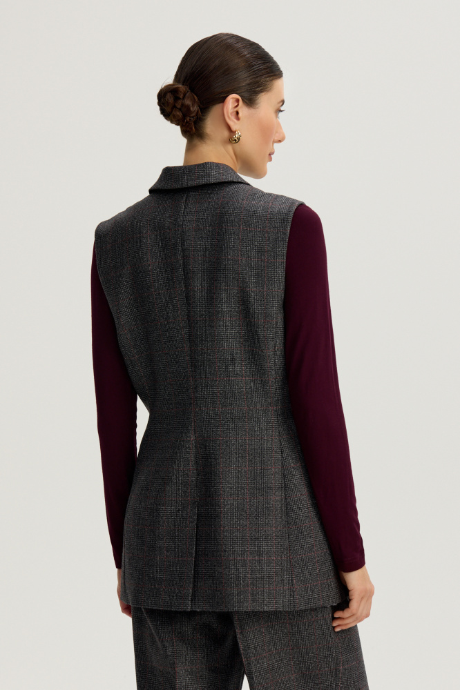 Жилет "Nalles" из итальянской шерсти Balenciaga Мавелти (Mavelty)