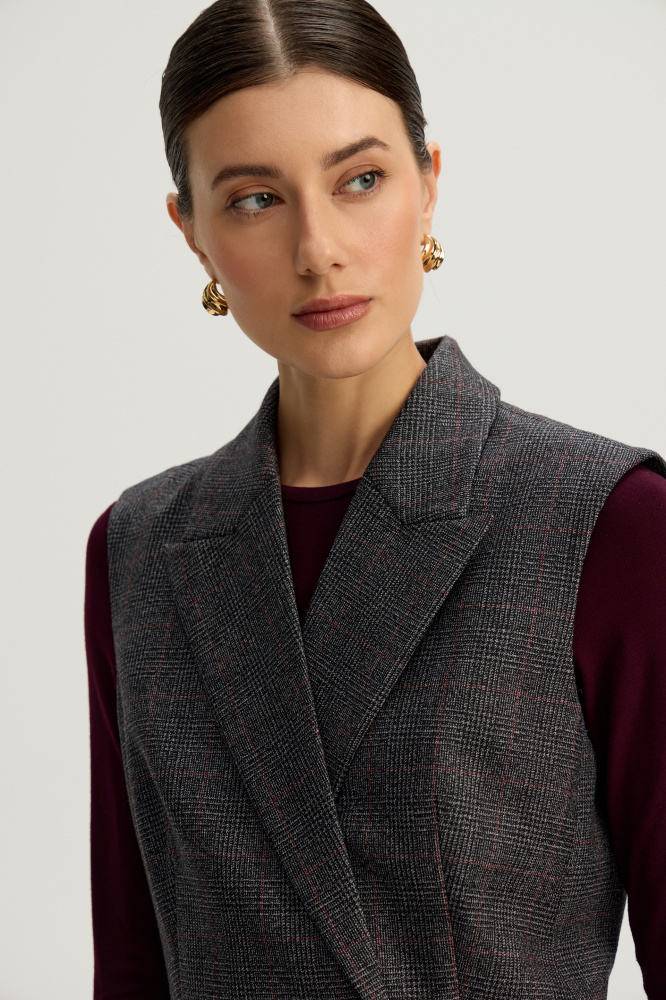 Жилет "Nalles" из итальянской шерсти Balenciaga Мавелти (Mavelty)