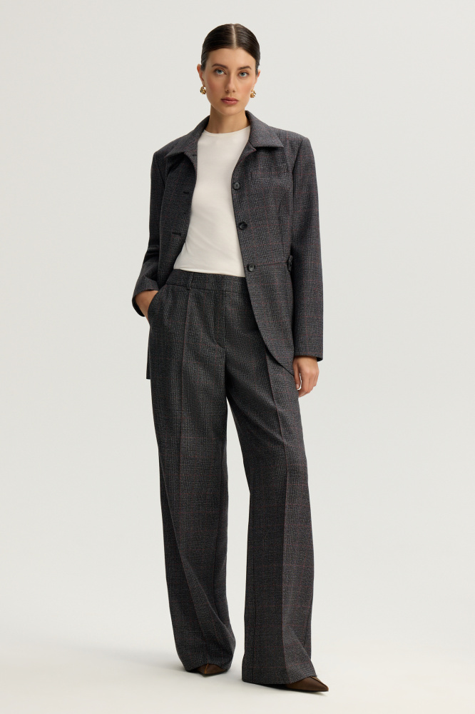 Брюки "Nalles" из итальянской шерсти Balenciaga Мавелти (Mavelty)