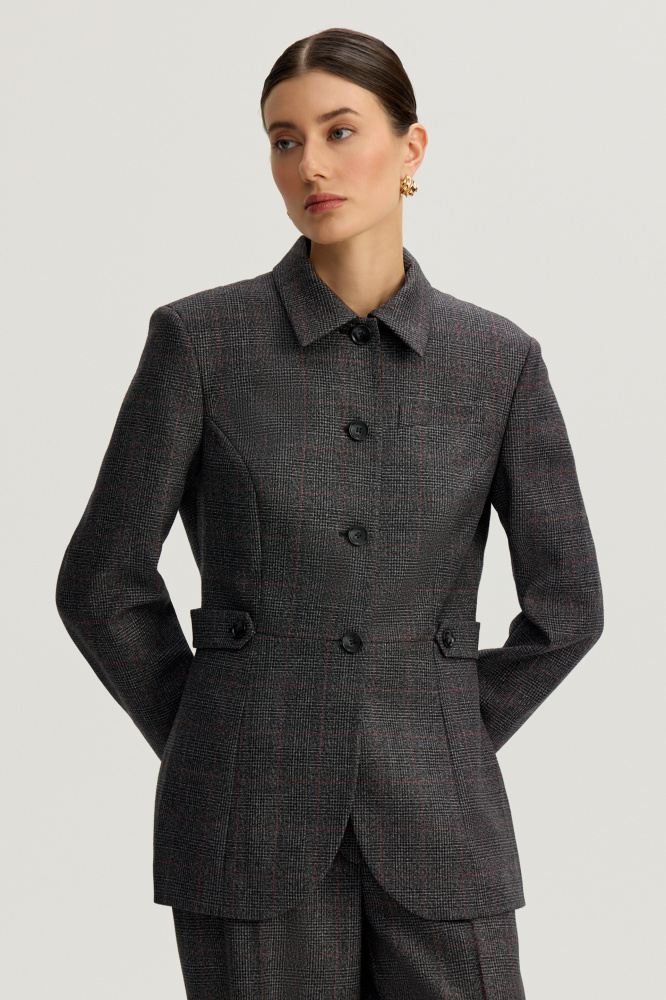 Жакет "Nalles" из итальянской шерсти Balenciaga Мавелти (Mavelty)