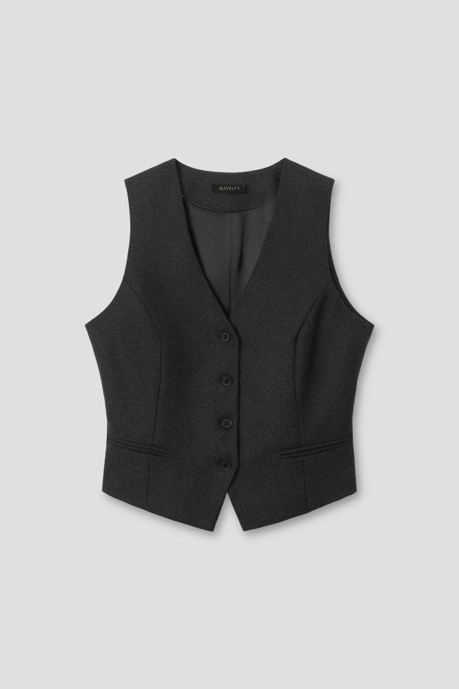 Жилет "Silvi" из итальянской шерсти Мавелти (Mavelty)