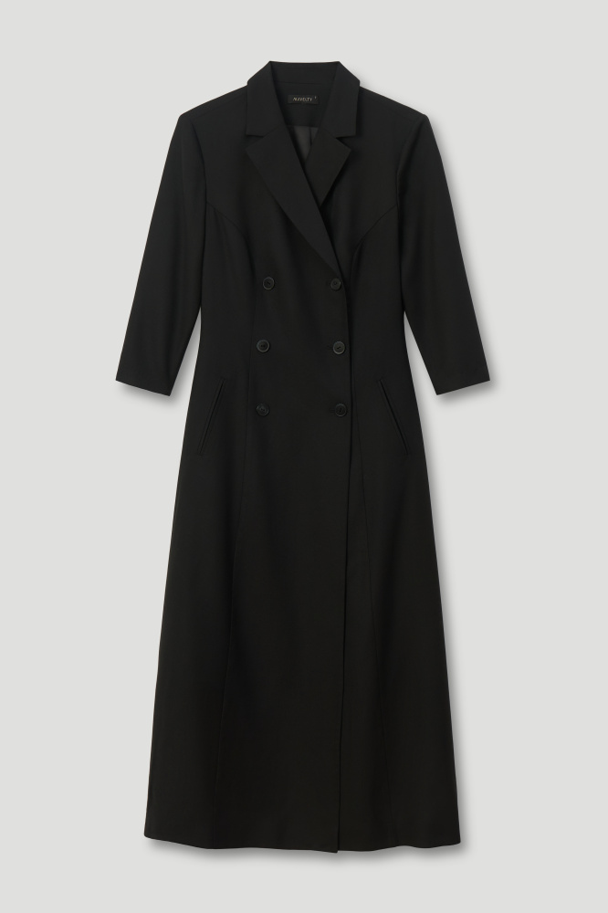 Платье "Noci" из итальянской шерсти Мавелти (Mavelty)