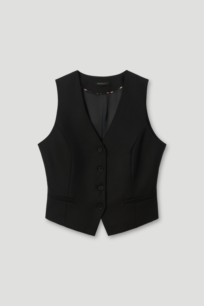 Жилет "Luino" из итальянской шерсти Мавелти (Mavelty)