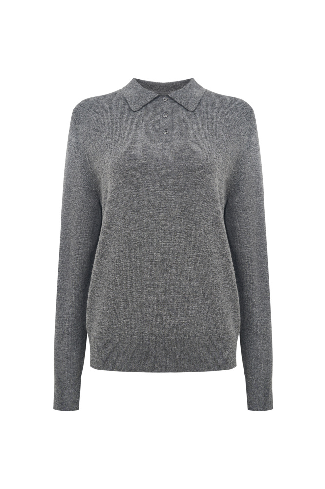 Джемпер с воротником поло "Merone"  Мавелти (Mavelty)