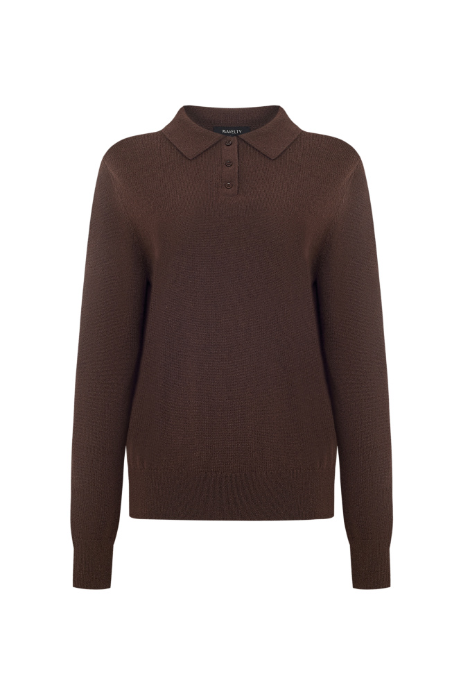 Джемпер с воротником поло "Forio" Мавелти (Mavelty)