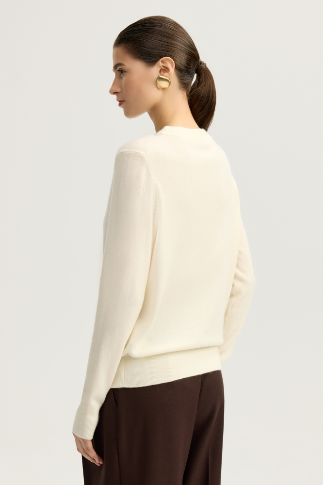 Джемпер "Livorno" из шерсти и кашемира Мавелти (Mavelty)