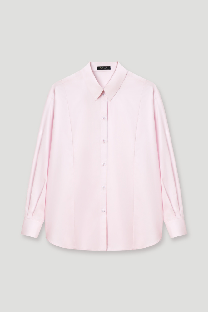 Рубашка "Arezzo" из итальянского хлопка Мавелти (Mavelty)