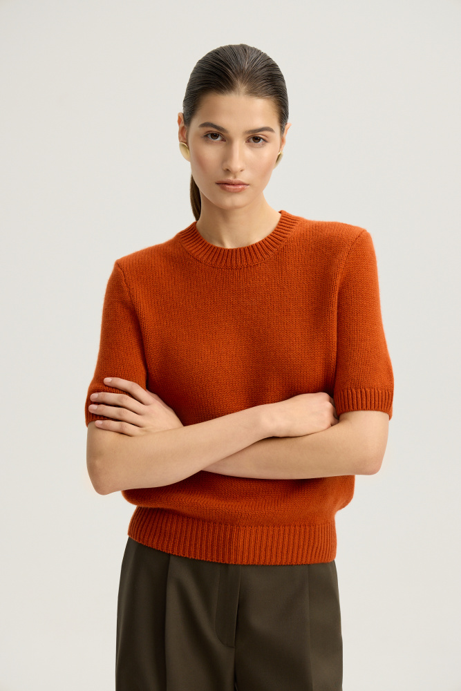 Джемпер "Daverio" из шерсти и кашемира Мавелти (Mavelty)