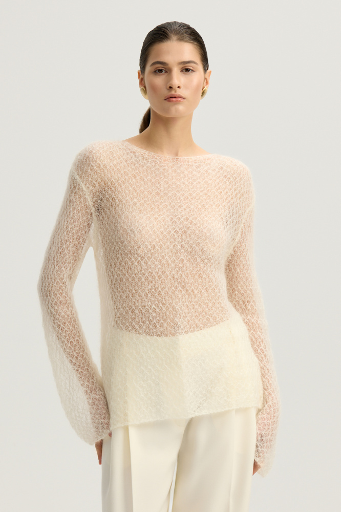 Джемпер "Lierna" из шерсти и мохера Мавелти (Mavelty)