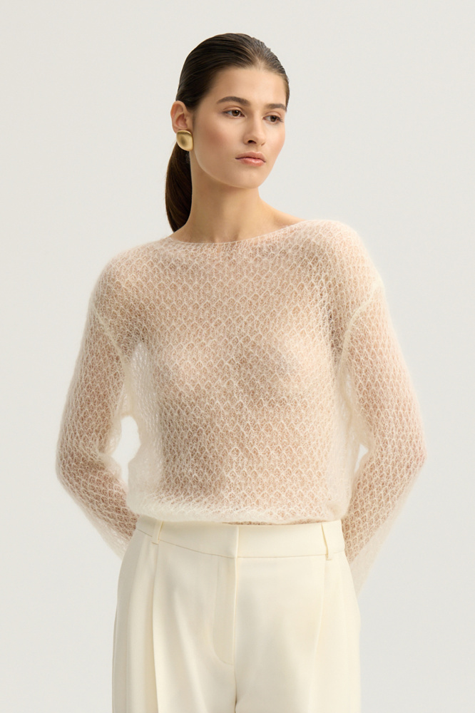 Джемпер "Lierna" из шерсти и мохера Мавелти (Mavelty)