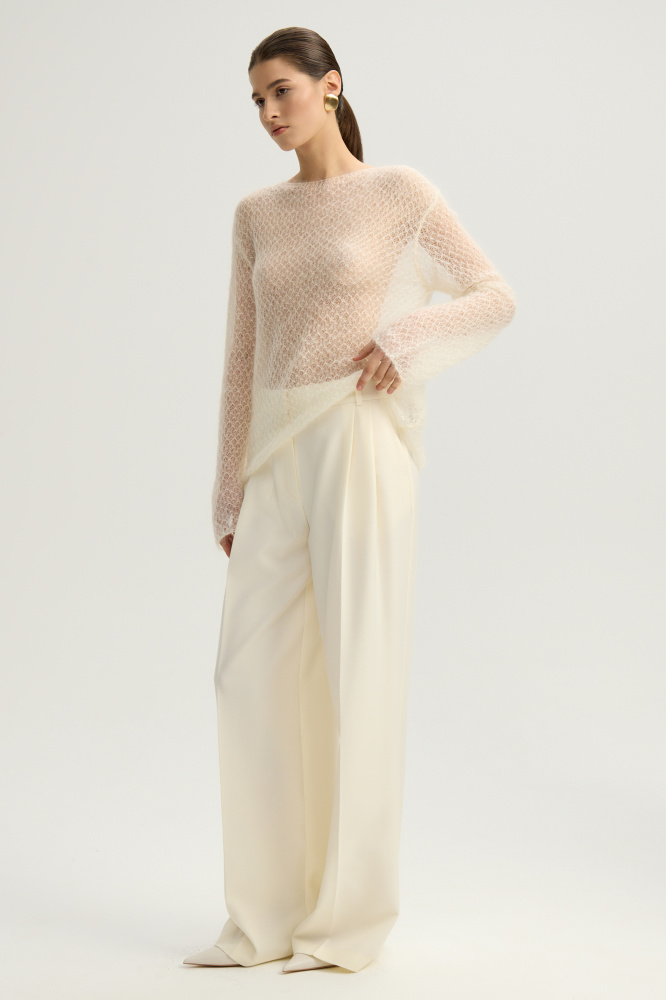 Джемпер "Lierna" из шерсти и мохера Мавелти (Mavelty)