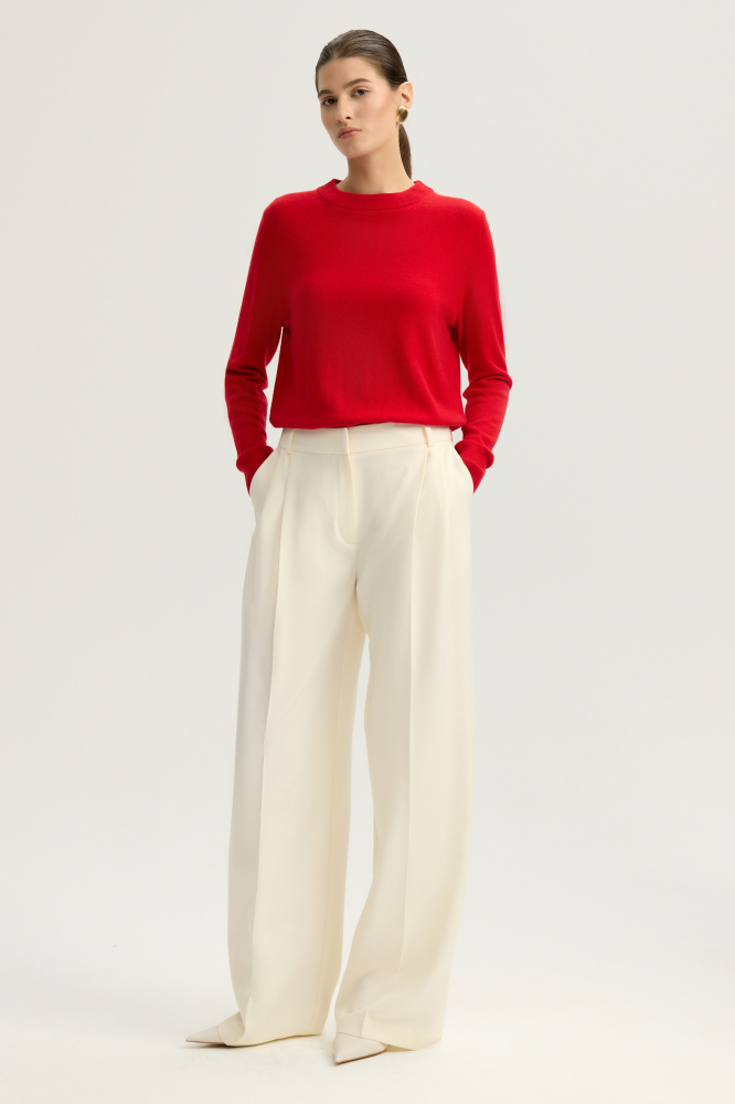 Джемпер "Farneta" из шерсти и кашемира Мавелти (Mavelty)