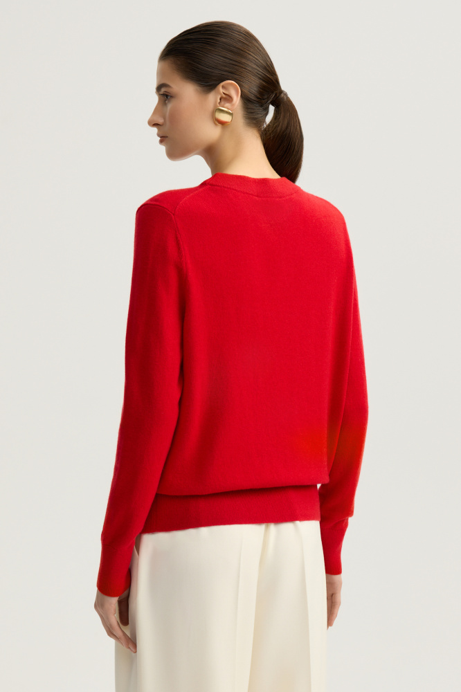 Джемпер "Farneta" из шерсти и кашемира Мавелти (Mavelty)