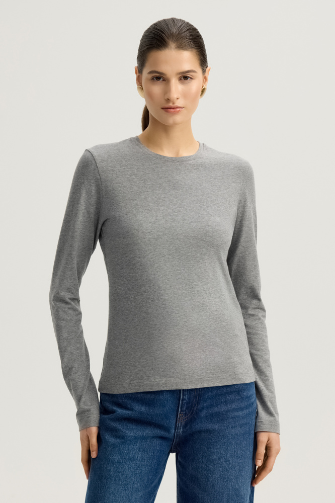 Лонгслив "Sandy" из итальянской вискозы Мавелти (Mavelty)