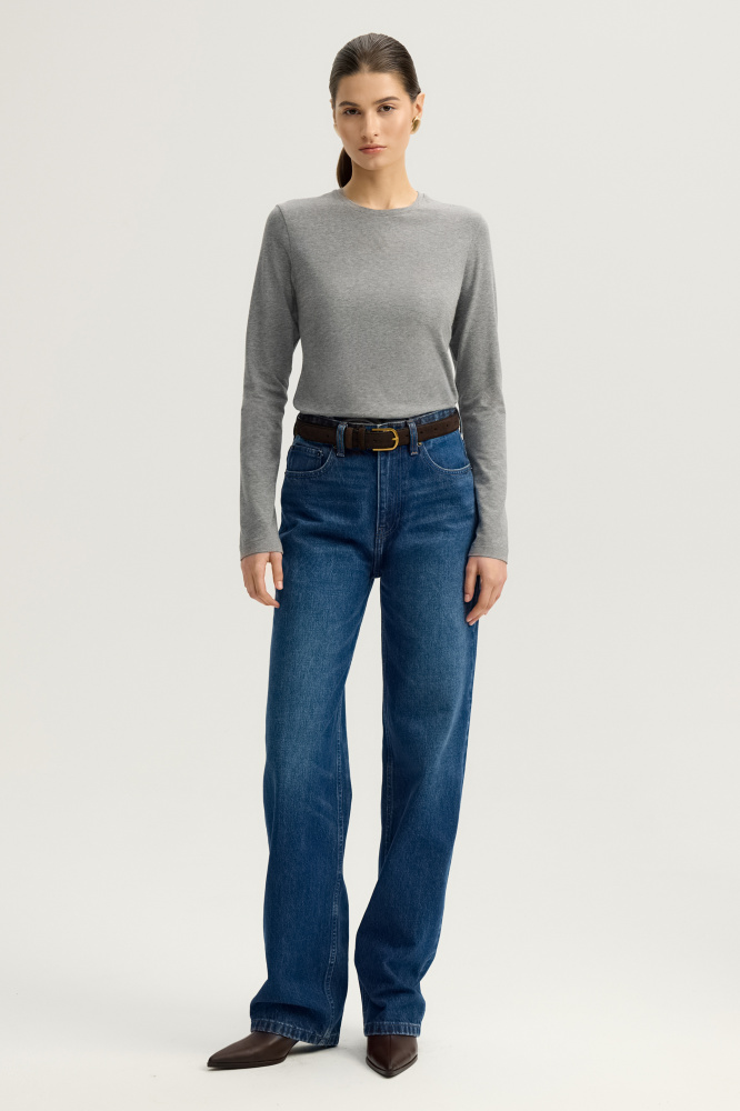 Лонгслив "Sandy" из итальянской вискозы Мавелти (Mavelty)