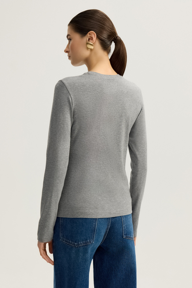 Лонгслив "Sandy" из итальянской вискозы Мавелти (Mavelty)