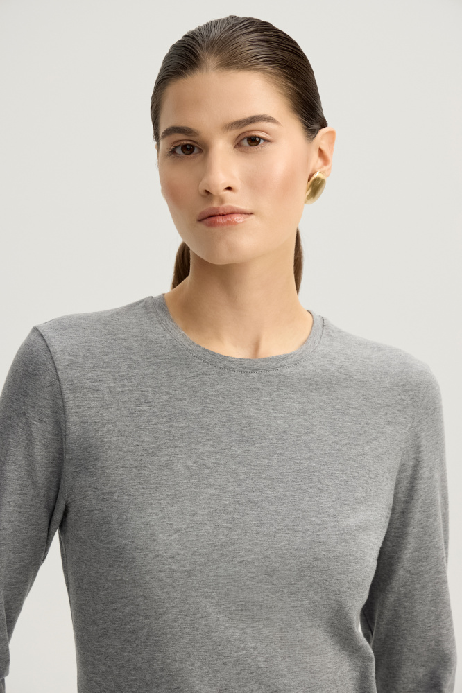 Лонгслив "Sandy" из итальянской вискозы Мавелти (Mavelty)