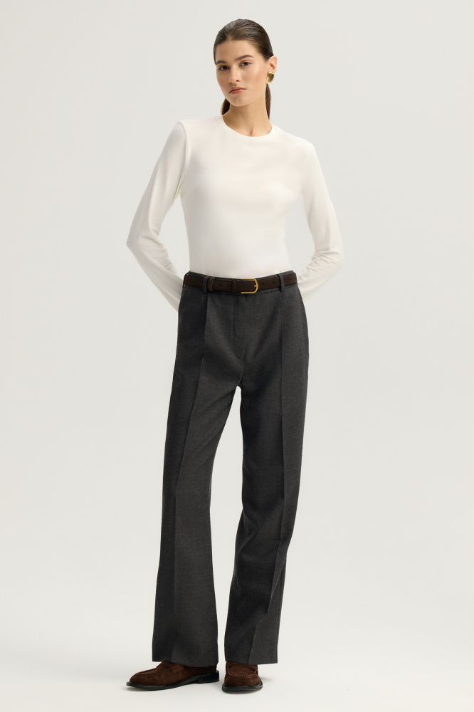 Лонгслив "Parisien" из итальянской вискозы Мавелти (Mavelty)