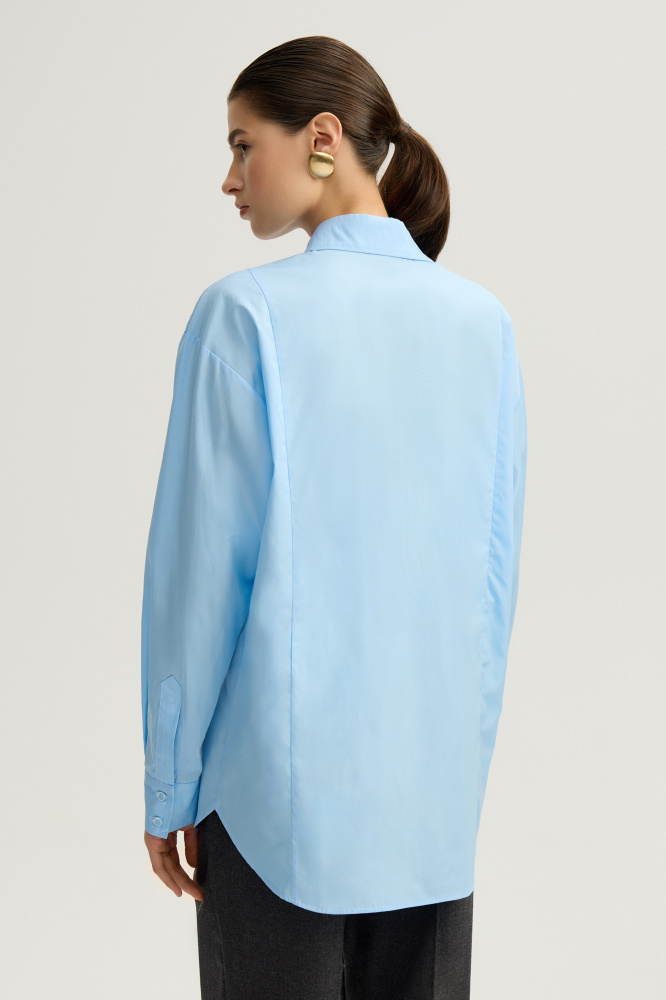 Рубашка "Soliera" из итальянского хлопка  Мавелти (Mavelty)