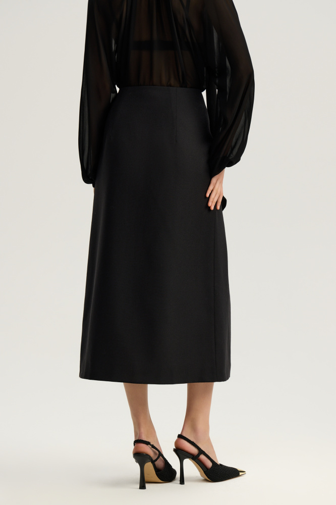 Юбка "Lissone" из итальянской шерсти Мавелти (Mavelty)