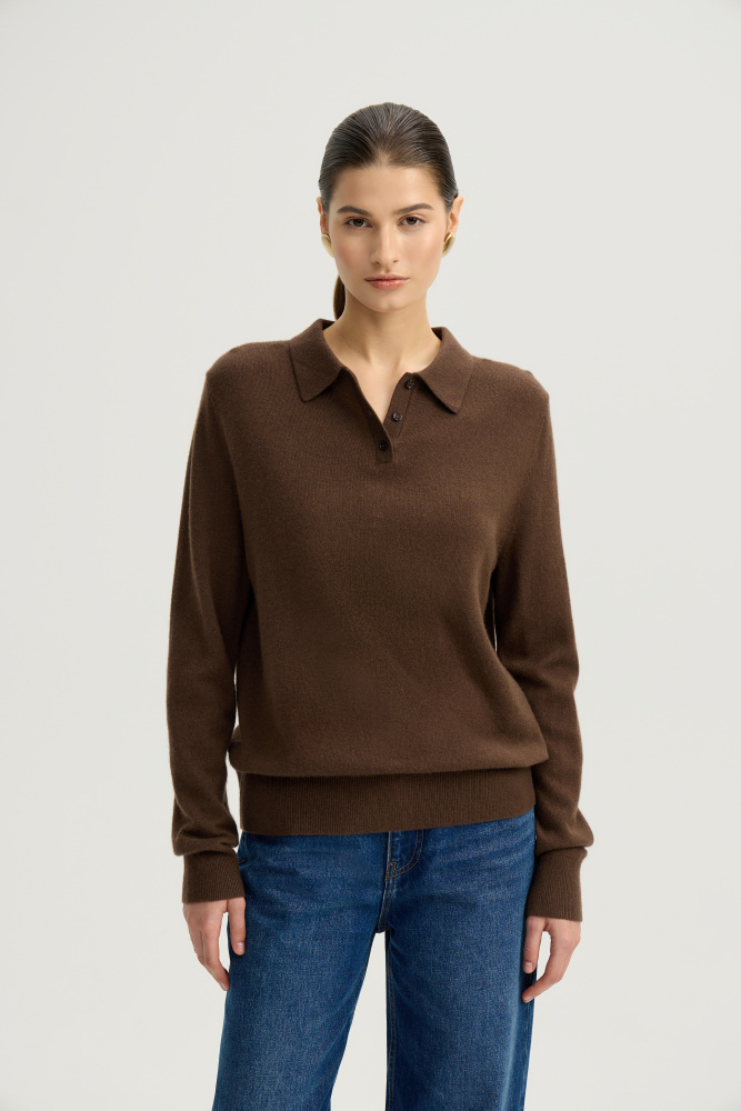 Джемпер с воротником поло "Forio" Мавелти (Mavelty)