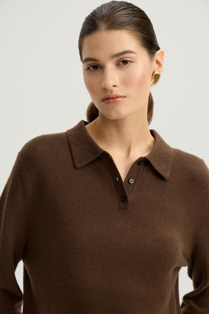 Джемпер с воротником поло "Forio" Мавелти (Mavelty)