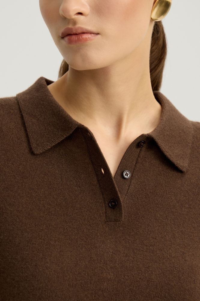 Джемпер с воротником поло "Forio" Мавелти (Mavelty)