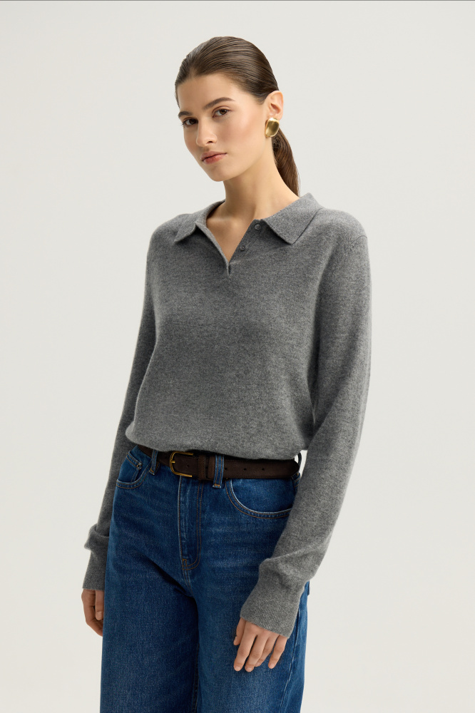 Джемпер с воротником поло "Merone"  Мавелти (Mavelty)