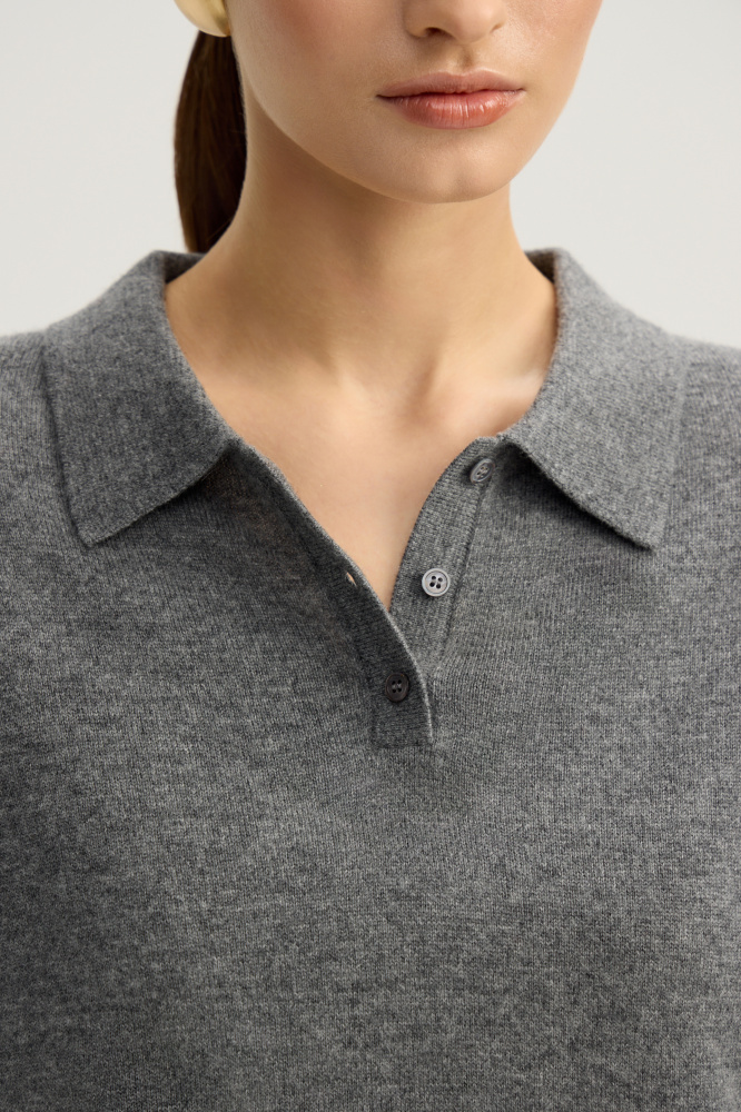 Джемпер с воротником поло "Merone"  Мавелти (Mavelty)