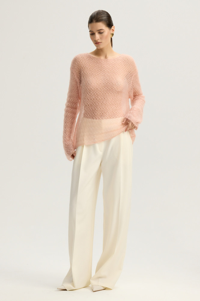 Джемпер "Matino" из шерсти и мохера Мавелти (Mavelty)