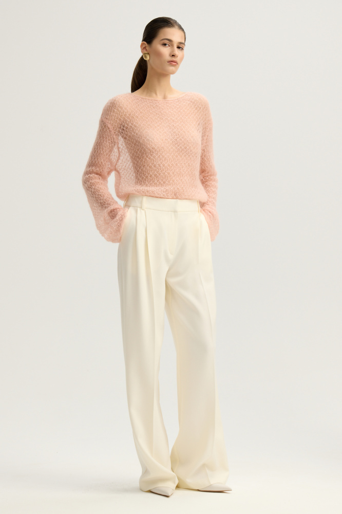 Джемпер "Matino" из шерсти и мохера Мавелти (Mavelty)