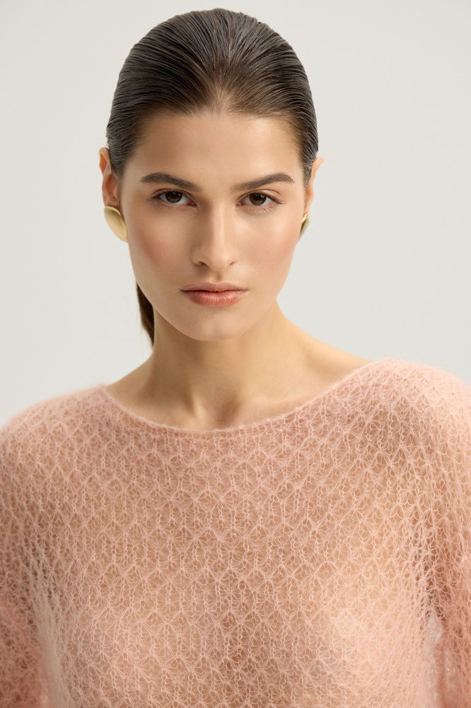 Джемпер "Matino" из шерсти и мохера Мавелти (Mavelty)