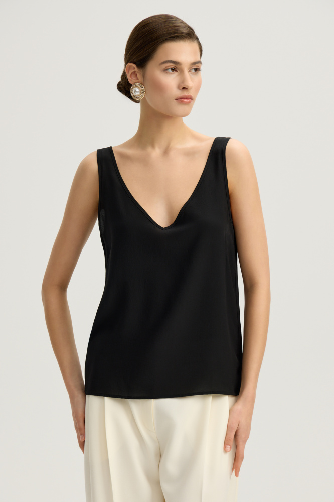  Топ "Maissana" из итальянского шелка  Мавелти (Mavelty)